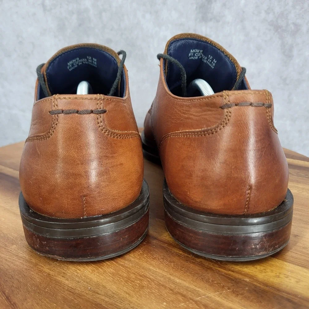 Cole Haan Dawes Grand.OS Oxford Shoes Mens‎ 12 M Brown Leather  Cap Toe Derby